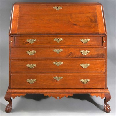 Lot 96 - Chippendale Walnut Slant Front Desk...
