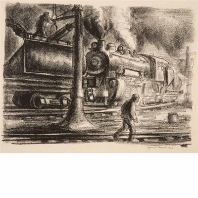 Lot 201 - Reginald Marsh (1898-1954) LOCO WATERING...