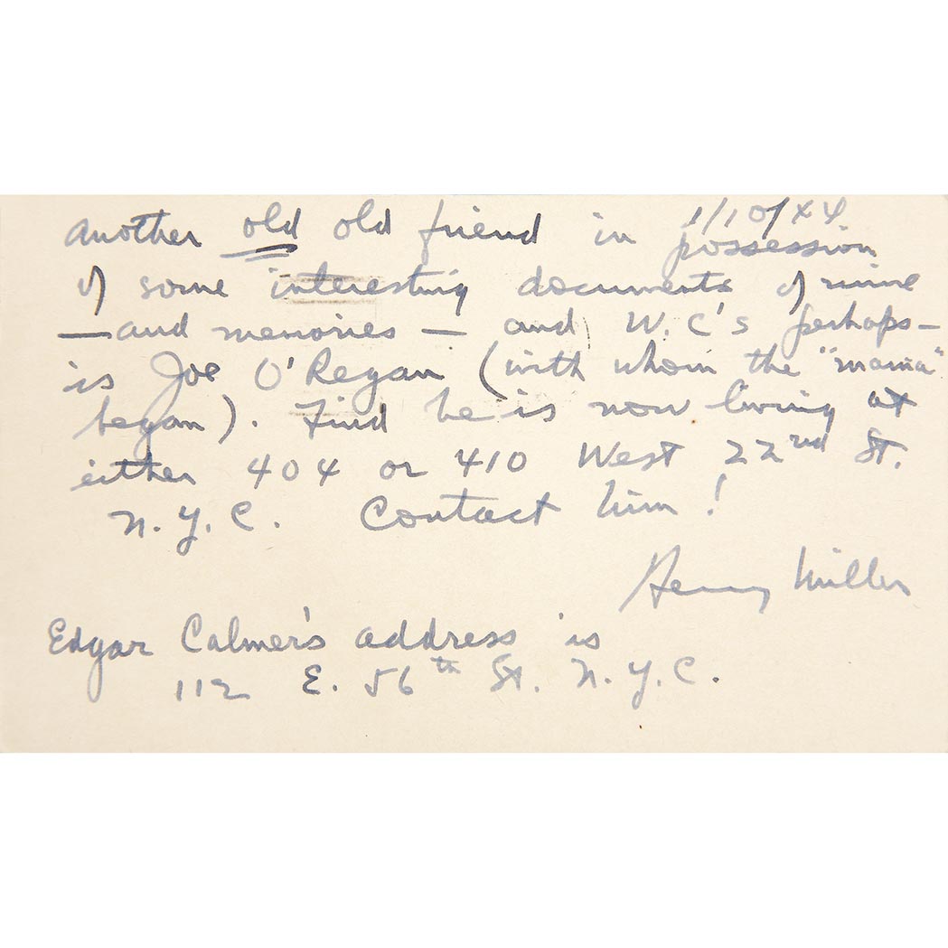 Lot 64 - MILLER, HENRY Group of ten works, including...
