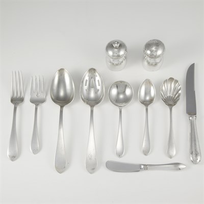 Lot 1329 - Dominick & Haff Sterling Silver Flatware...