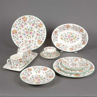 Lot 475A - Minton Polychrome Decorated Porcelain Dinner...