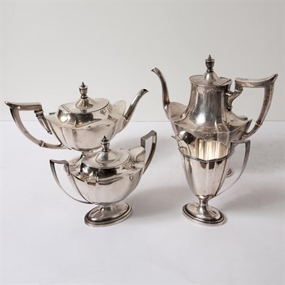 Lot 305 - Gorham Sterling Silver Four-Piece Tea and...