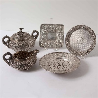 Lot 304 - Group of Five S. Kirk & Son Repousse Sterling...