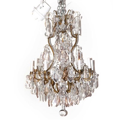 Lot 479 - Louis XV Style Gilt-Metal and Glass...
