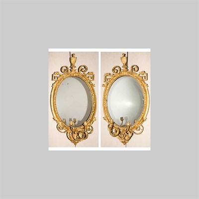 Lot 135 - Pair of George III Style Gilt Composition...