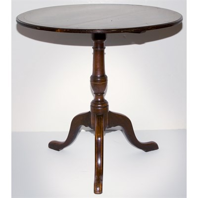 Lot 132 - American Inlaid Mahogany Tilt Top Table Height...