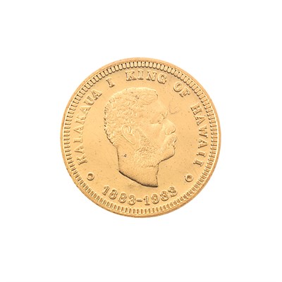 Lot 1208 - Hawaii, 1983 Centennial of First Coinage Gold...