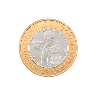 Lot 1204 - 2000 Library of Congress Bimetallic $10 Proof...