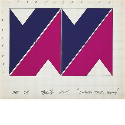 Lot 71 - Larry Zox American, 1937-2006 Scissors Jack...