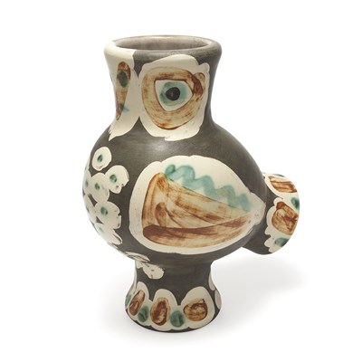 Lot 497 - Pablo Picasso WOOD OWL (A.R. 542) Painted and...