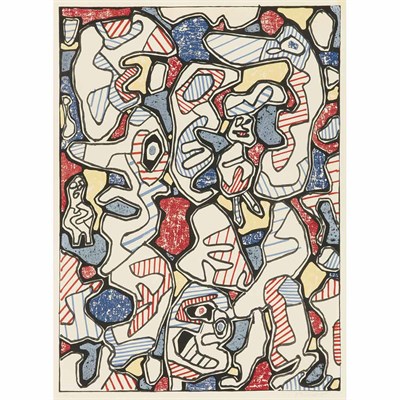 Lot 322 - Jean Dubuffet SAMEDI TANTOT (W. 991) Color...