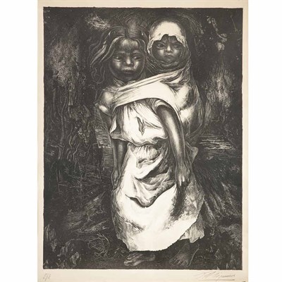 Lot 244 - David Alfaro Siqueiros (1896-1974) MADRE NINA...