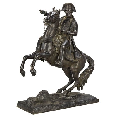 Lot 692 - Unsigned Bronze Figure of Napoleon Bonaparte...