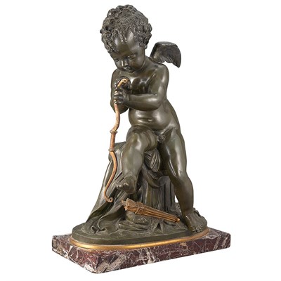 Lot 709 - Unsigned Parcel Gilt and Verdigris...