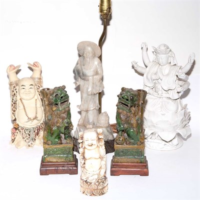 Lot 127 - Group of Six Asian Figures Height of tallest...