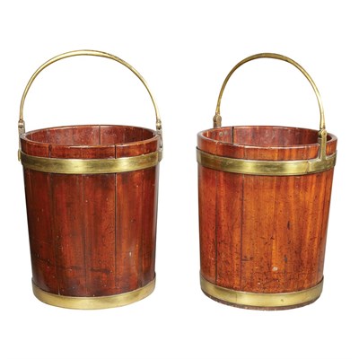 Lot 302 - Companion Pair of George III Brass Bound...