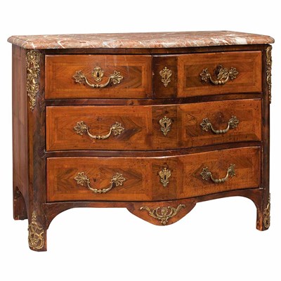 Lot 183 - Louis XV Gilt-Metal Mounted Tulipwood Commode...