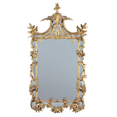 Lot 242 - George II Gilt-Wood Mirror 18th/19th Century...