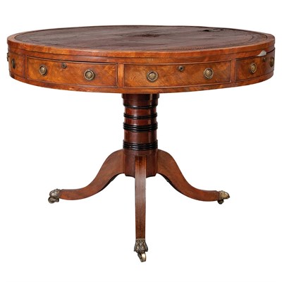 Lot 388 - George III Mahogany Drum Table Circa 1805 The...