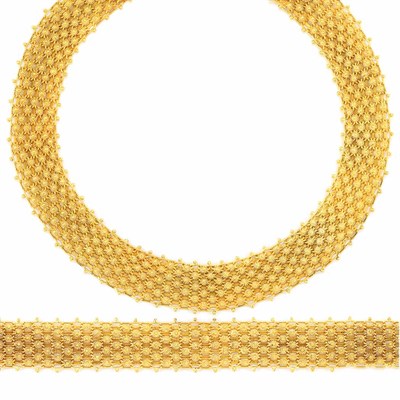 Lot 579 - Silver-Gilt Necklace and Bracelet