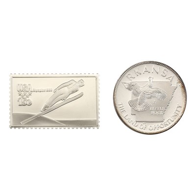 Lot 1125 - Franklin Mint Silver Sets Comprising States of...
