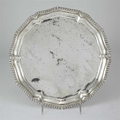 Lot 1293 - American Sterling Silver Tray Diameter 10 1/4...