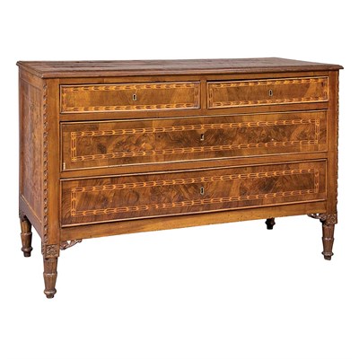 Lot 383 - Northern Italian Neoclassical Walnut and...