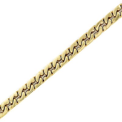 Lot 217 - Gold Curb Link Bracelet