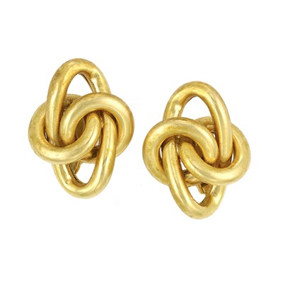 Lot 22 - Pair of Gold Earclips