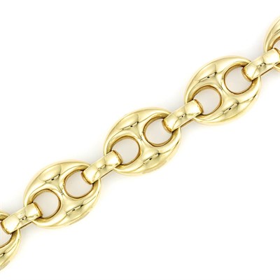Lot 17 - Gold Nautical Link Bracelet