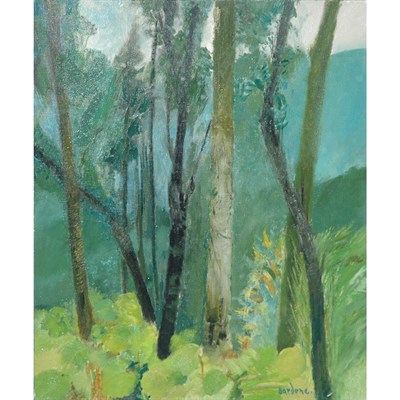 Lot 10 - Guy Bardone French, b. 1927 Sous Bois, Jura...
