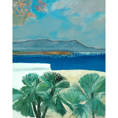 Lot 11 - Guy Bardone French, b. 1927 Palmiers au Mur...