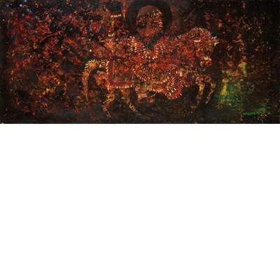 Lot 99 - Zerihun Yetmgeta Ethiopian, b. 1941 Untitled,...