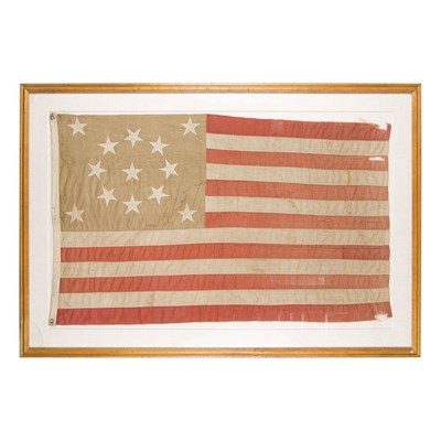 Lot 301 - Thirteen Star American Flag Circa 1890 35 x 56...