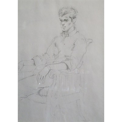 Lot 92 - Walter Stuempfig American, 1914-1970 Seated...