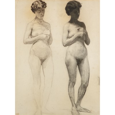 Lot 50 - Thomas Pollack Anshutz American, 1851-1912 Two...