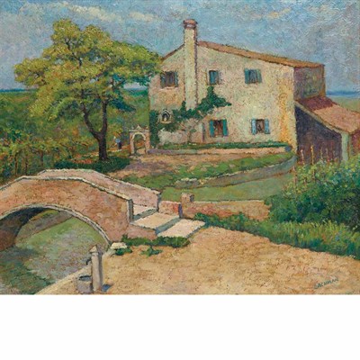 Lot 1048 - Harry Lachman American, 1886-1975 Le Pont...