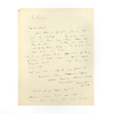 Lot 198 - BROOKE, RUPERT Autograph letter initialed...