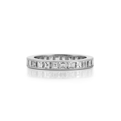 Lot 229 - Platinum and Diamond Band Ring, Cartier