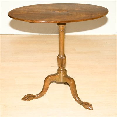 Lot 132 - George III Style Inlaid Mahogany Candlestand...