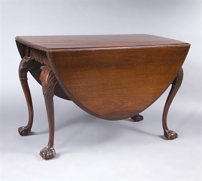 Lot 1489 - Georgian Style Mahogany Drop-Leaf Dining Table...