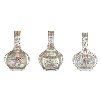 Lot 119 - Group of Three Canton Famille Rose Porcelain...