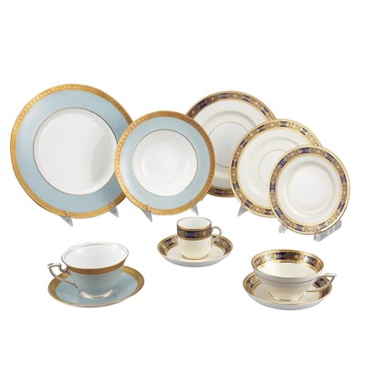 Lot 1292 - Partial Minton Porcelain Dinner Service;...