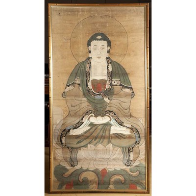 Lot 1221 - Framed Southeast Asian Ancestral Portrait...