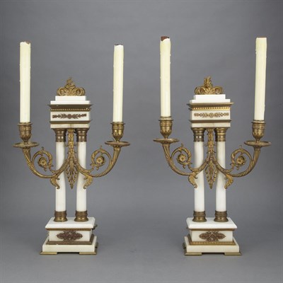 Lot 1439 - Pair of Neoclassical Style Gilt-Metal and...