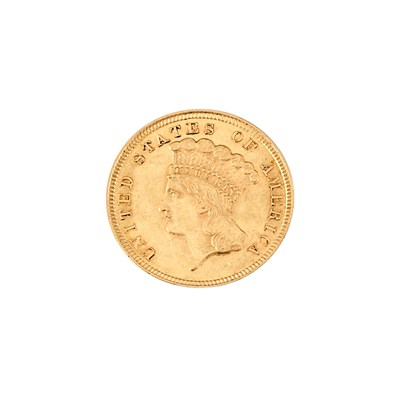 Lot 1186 - 1854 $3 Princess Extremely Fine with orange...