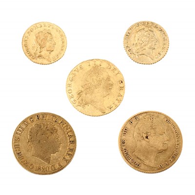 Lot 1066 - Great Britain, Five Gold Coins Comprising...