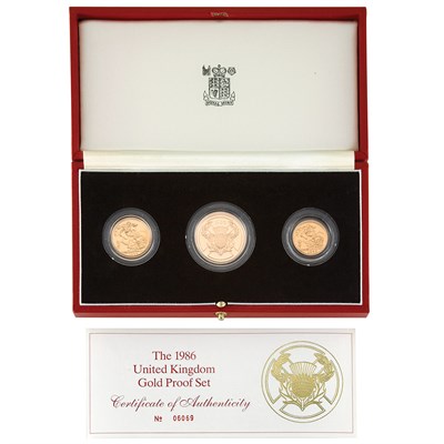 Lot 1074 - Great Britain, 1986 Gold Proof Set Choice...