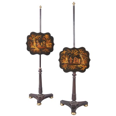 Lot 639 - Pair of William IV Mahogany and Papier Mache...