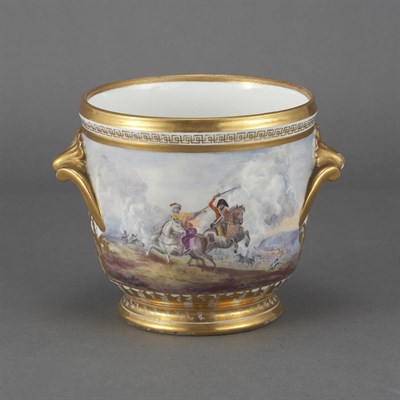 Lot 303 - Continental Porcelain Jardiniere Late 18th...